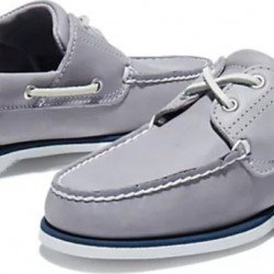 Timberland Classic Δερμάτινα Ανδρικά Boat Shoes σε Γκρι Χρώμα