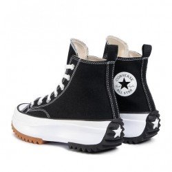 Converse Run Star Hike Hi Flatforms Μποτάκια Μαύρα