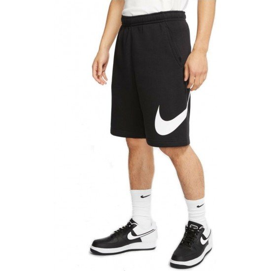 Nike Sportswear Club Αθλητική Ανδρική Βερμούδα Μαύρη Nike Sportswear Club Αθλητική Ανδρική Βερμούδα Μαύρη