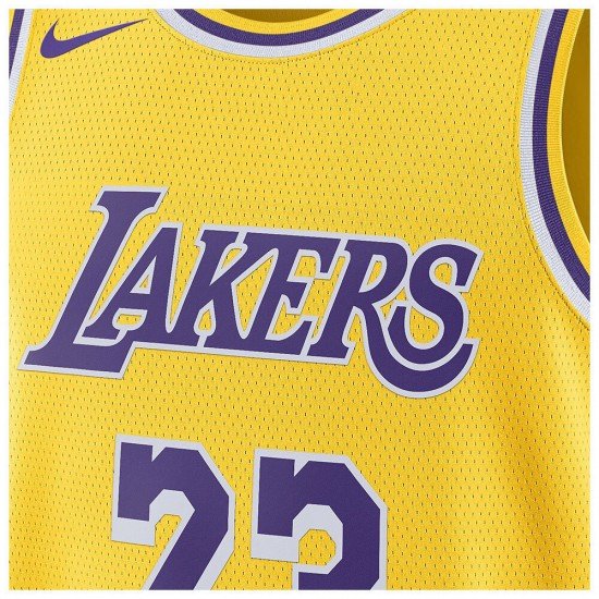 Nike NBA LeBron James Los Angeles Lakers Swingman Icon Edition 2022/23 Ανδρική Φανέλα Εμφάνισης Μπάσκετ Nike NBA LeBron James Los Angeles Lakers Swingman Icon Edition 2022/23 Ανδρική Φανέλα Εμφάνισης Μπάσκετ