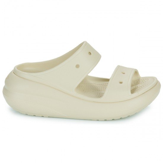 Crocs Crush Σαγιονάρες σε στυλ Πέδιλα με Πλατφόρμα σε Μπεζ Χρώμα Crocs Crush Σαγιονάρες σε στυλ Πέδιλα με Πλατφόρμα σε Μπεζ Χρώμα