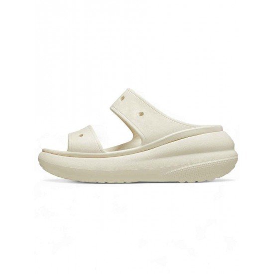 Crocs Crush Σαγιονάρες σε στυλ Πέδιλα με Πλατφόρμα σε Μπεζ Χρώμα Crocs Crush Σαγιονάρες σε στυλ Πέδιλα με Πλατφόρμα σε Μπεζ Χρώμα