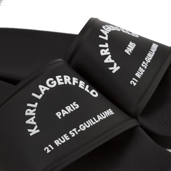 Karl Lagerfeld Ανδρικά Slides Μαύρα Karl Lagerfeld Ανδρικά Slides Μαύρα