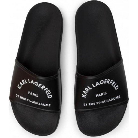 Karl Lagerfeld Ανδρικά Slides Μαύρα Karl Lagerfeld Ανδρικά Slides Μαύρα