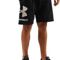 Under Armour Rival Fleece Αθλητική Ανδρική Βερμούδα Μαύρη