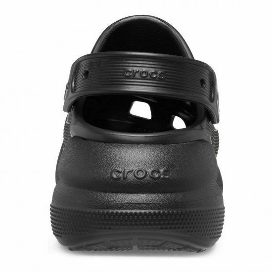Crocs Classic Crush Ανατομικά Σαμπό Μαύρα Crocs Classic Crush Ανατομικά Σαμπό Μαύρα