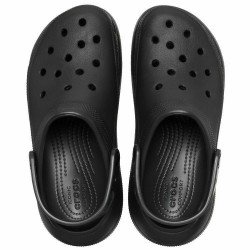 Crocs Classic Crush Ανατομικά Σαμπό Μαύρα