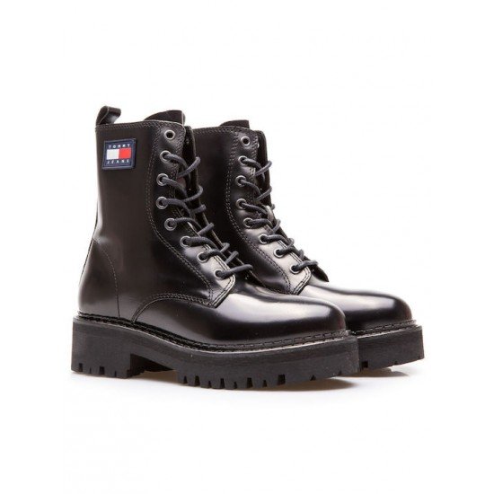 Tommy Hilfiger Δερμάτινα Γυναικεία Αρβυλάκια Μαύρα Tommy Hilfiger Δερμάτινα Γυναικεία Αρβυλάκια Μαύρα