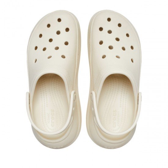 Crocs Mega Crush Γυναικεία Σαμπό Μπεζ Crocs Mega Crush Γυναικεία Σαμπό Μπεζ