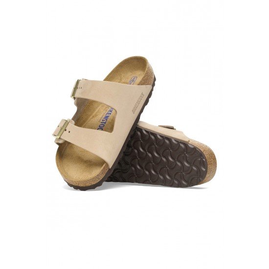 Soft Footbed Δερμάτινα Γυναικεία Σανδάλια Μπεζ Narrow Fit Soft Footbed Δερμάτινα Γυναικεία Σανδάλια Μπεζ Narrow Fit