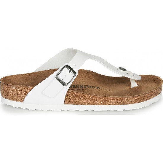 Birkenstock Gizeh Δερμάτινα Γυναικεία Ανατομικά Σανδάλια Λευκά Regular Fit Birkenstock Gizeh Δερμάτινα Γυναικεία Ανατομικά Σανδάλια Λευκά Regular Fit