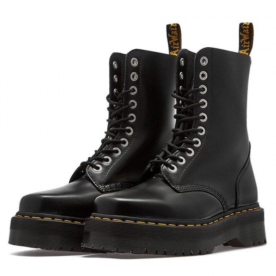 Μποτάκια - BLACK Dr Martens 1490 Quad Squared Polished Smooth 31147001 Μποτάκια - BLACK Dr Martens 1490 Quad Squared Polished Smooth 31147001